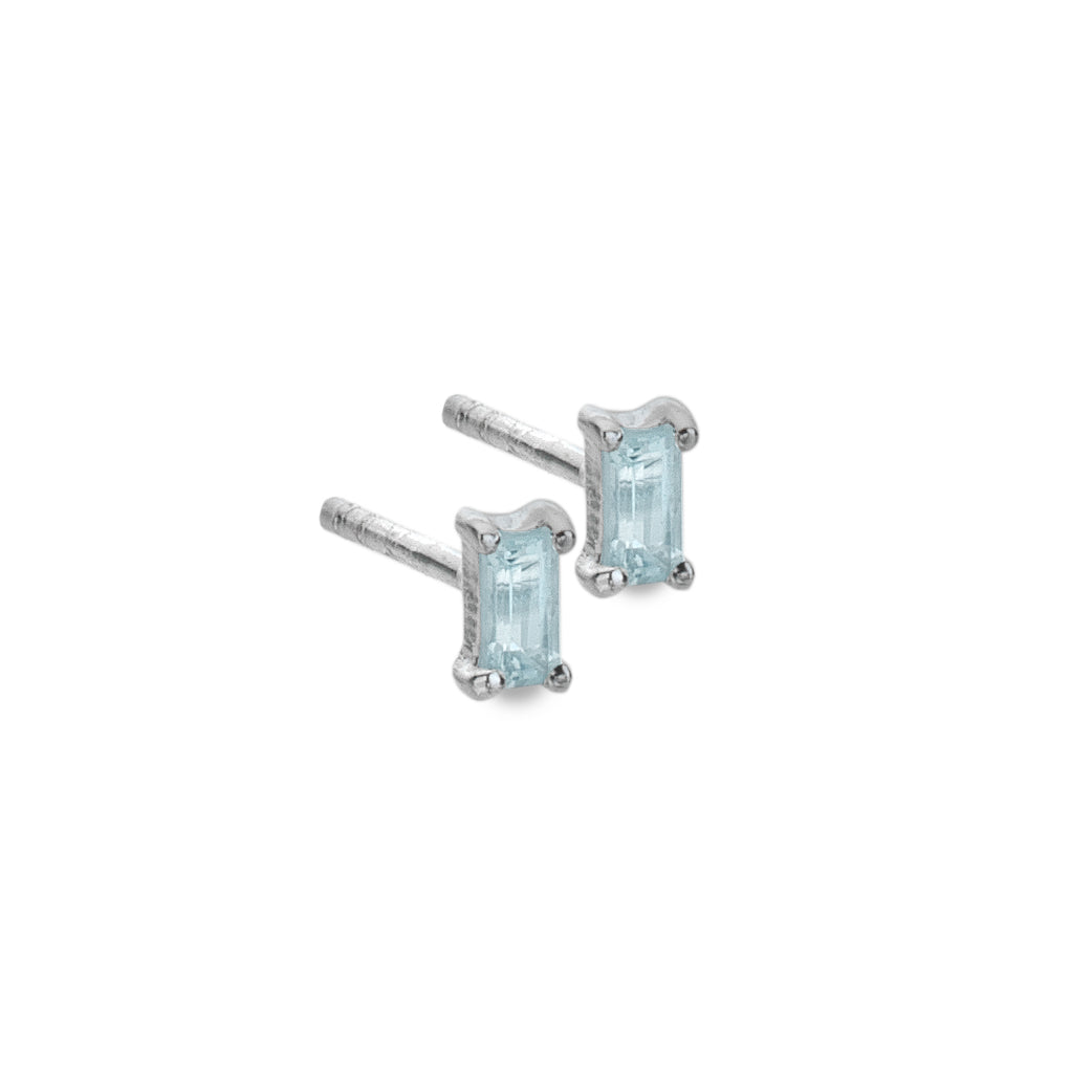 Aquamarine Treasured Gem Studs